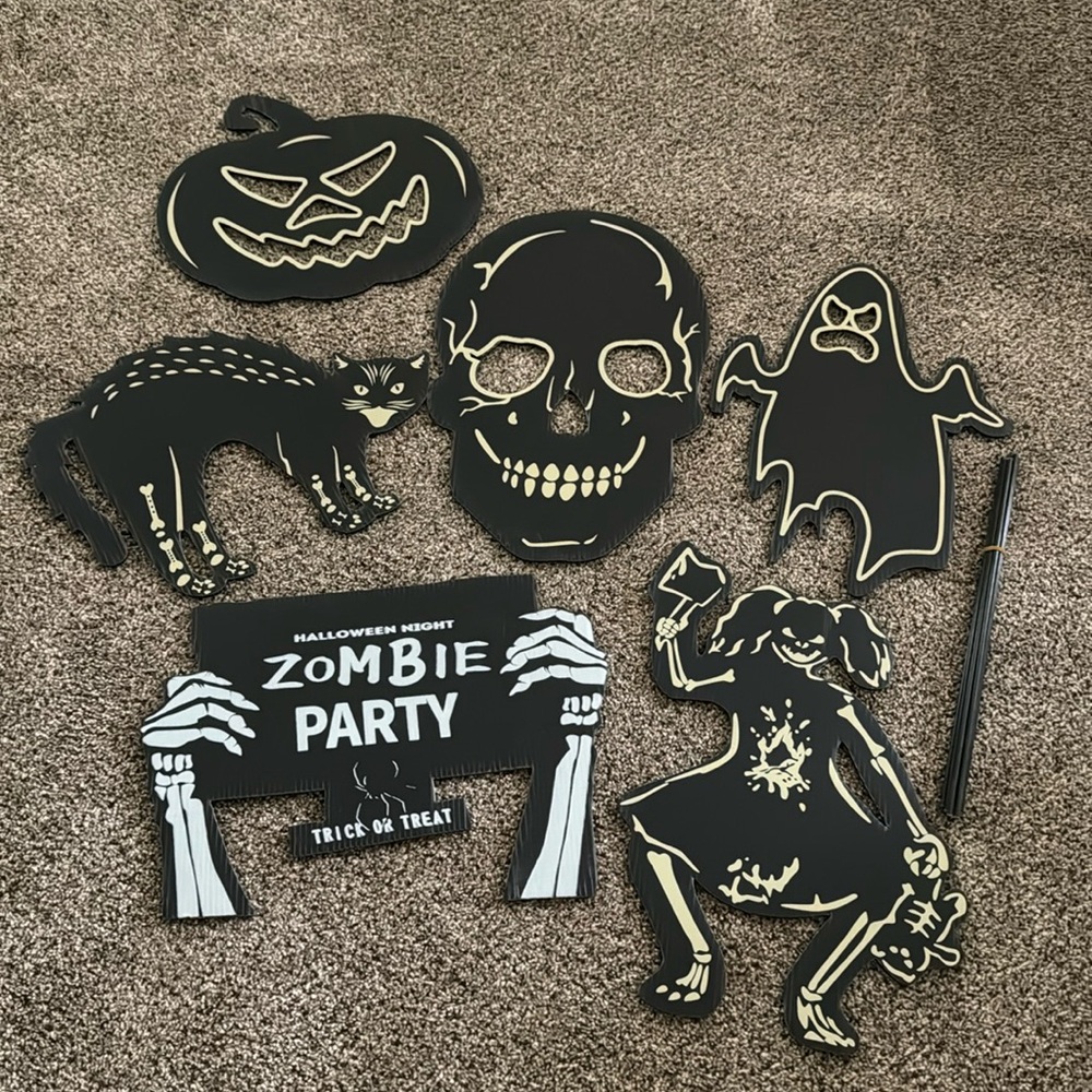 New halloween Yard Signs 6pcs